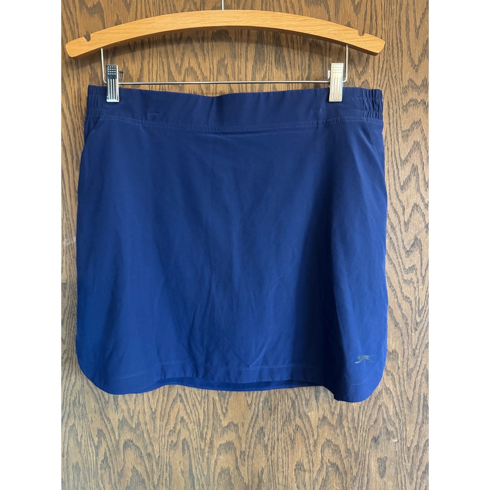 Slazenger Golf Skort Navy Blue Athletic Performance Skort Pleated Athletic Sz L